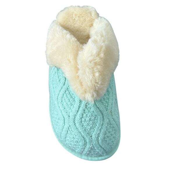 Lamo Caroline Knit Scuff Slippers in Mint - US Size 5 NIB - Picture 7 of 12